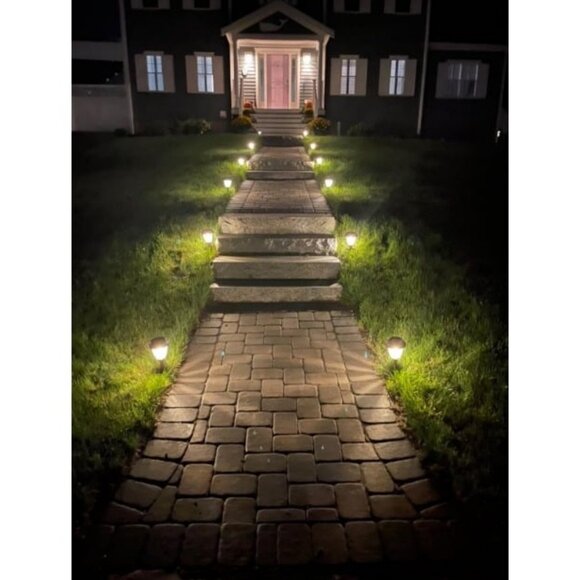 Solar Lights Outside Waterproof 6 Pack - Auto On/Off 10/25 LM LED Glass - Picture 2 of 3